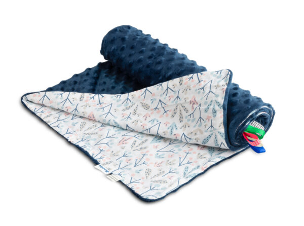 Minky deka pro miminko - námořnická modrá