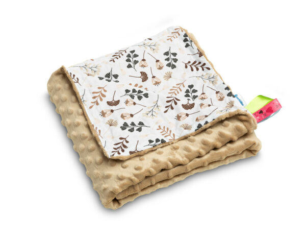 Minky deka pro miminko - kapučíno