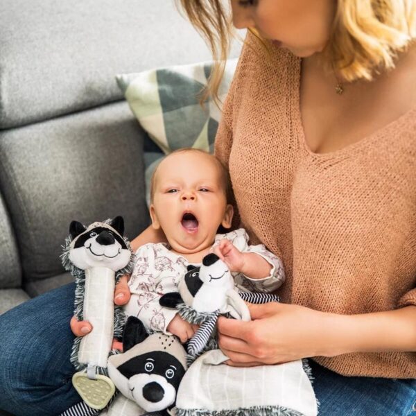 Plyšová hračka s chrastítkem do ruky Baby Ono Mýval - Image 3