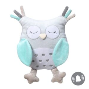 Plyšová hračka s chrastítkem Owl Sofia - modrá