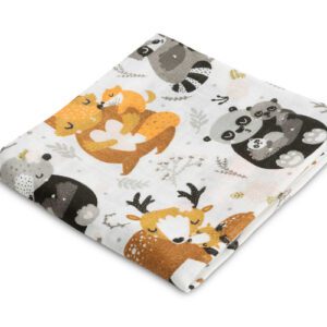 Dětská mušelínová plena Sensillo zvířátka 70x80cm