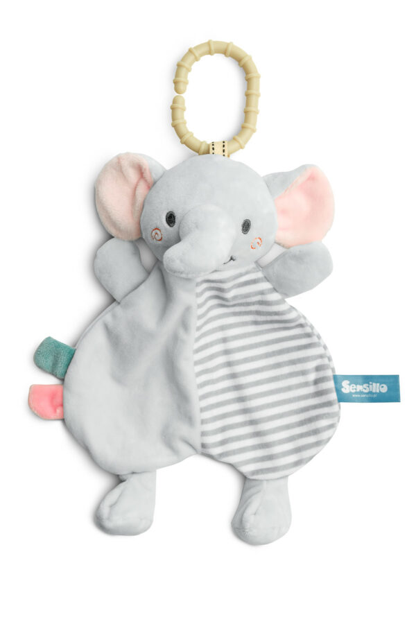 Šustící slon Mini zoo usínáček na zavěšení