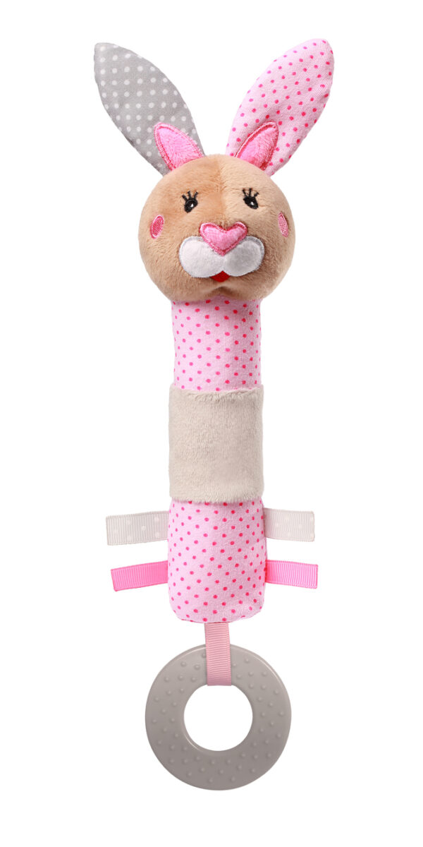 BabyOno Plyšová hračka s pískátkem a kousátkem Králíček Julie - Image 4
