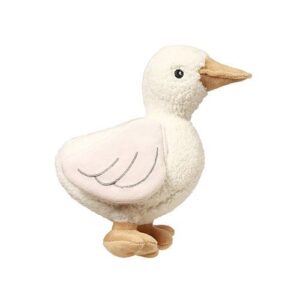BABY ONO Plyšová hračka GOOSE ZOE s chrastítkem – krémová