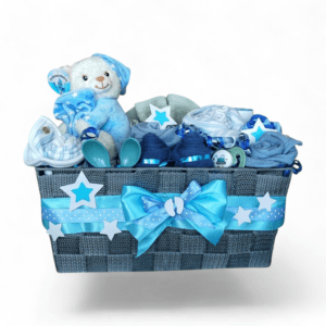 BabyDort dárkový koš pro miminko MODRÝ